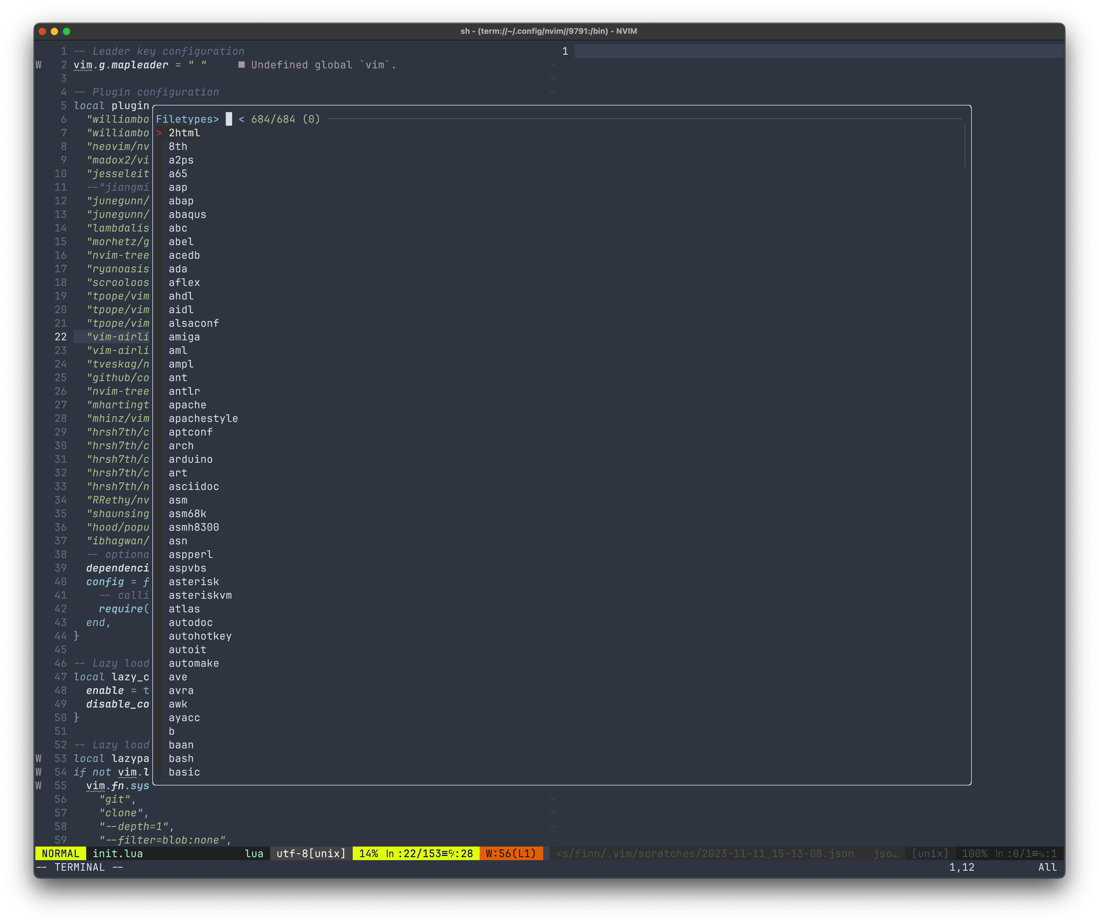 Quickly create a scatch in Neovim